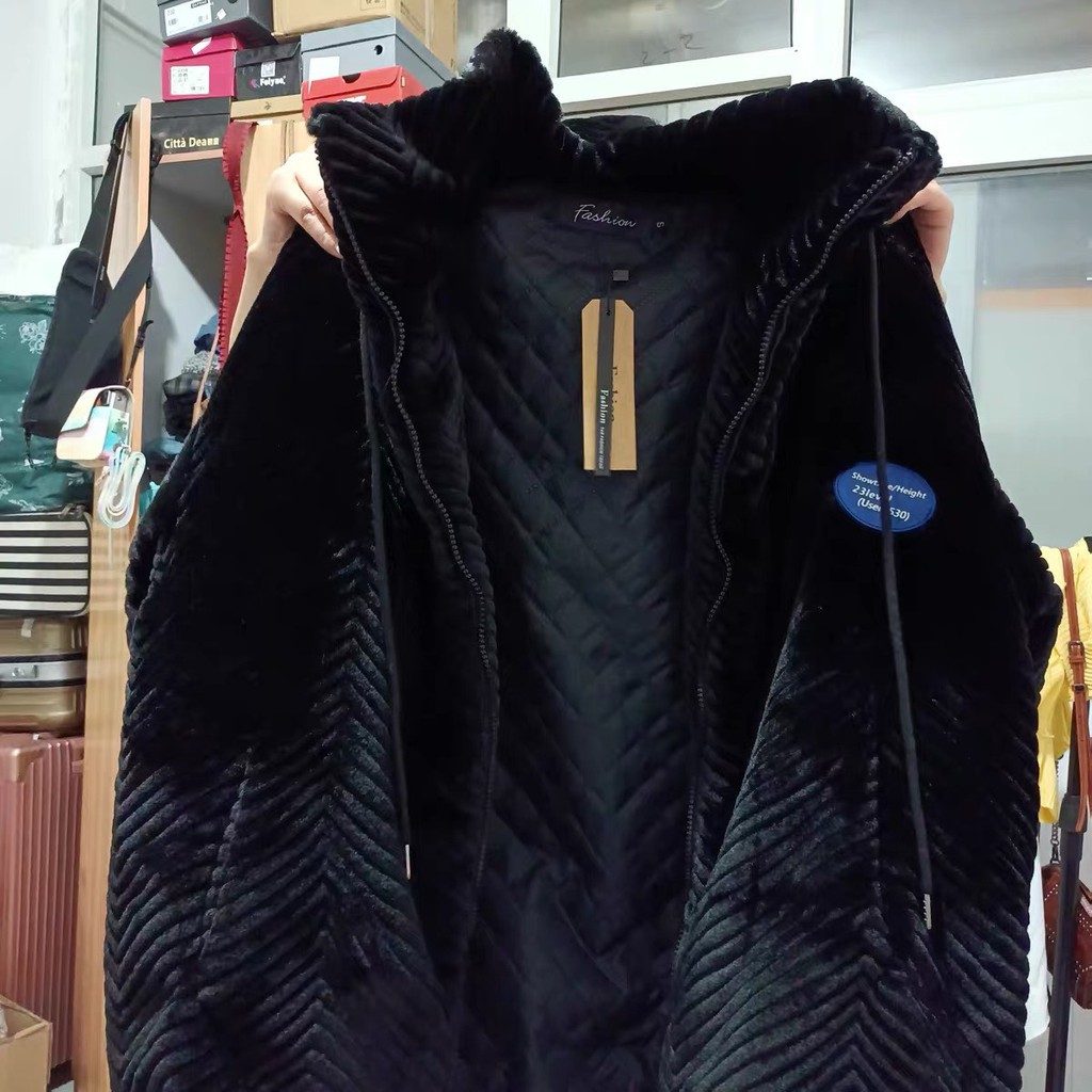 Áo khoác nhung siêu mịn cho nữ hàng Quảng Châu loại 1 | BigBuy360 - bigbuy360.vn