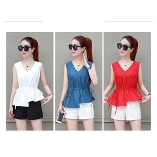Tk224-áo kiểu rút eo tay sát nách s-6xl