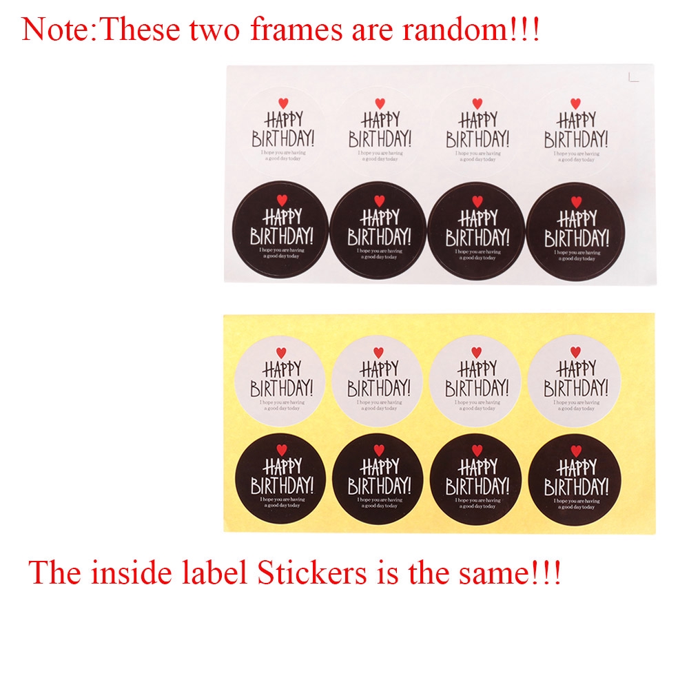Set 5/10 tờ nhãn dán Happy Birthday