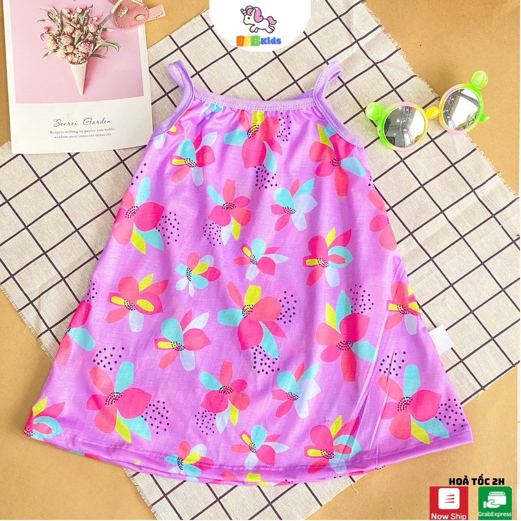 Váy 2 dây hoa nhí cho bé chất cotton thông hơi cực mát mùa hè - AS1 - BABKids