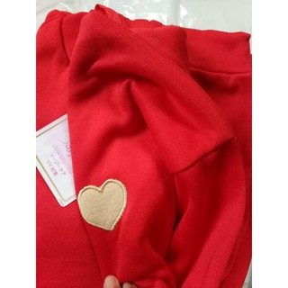 Áo nỉ bông thêu tim