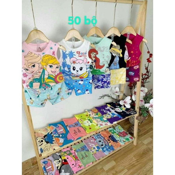 sét bộ ba lỗ cho bé gái