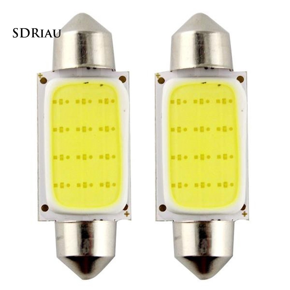 Bộ 4 bóng đèn LED COB 39mm thay thế gắn trần xe hơi chuyên dụng