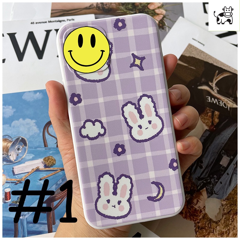 Ốp lưng Thỏ Happy I phone 6plus 6splus 7 plus 8plus X Xr XsM 11 12 13 Promax - Chúa Tể Phụ Kiện