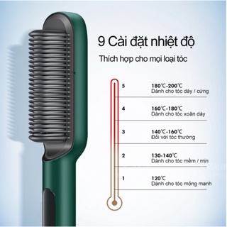 Máy điện uốn duỗi tóc, lược điện chải thẳng tóc.