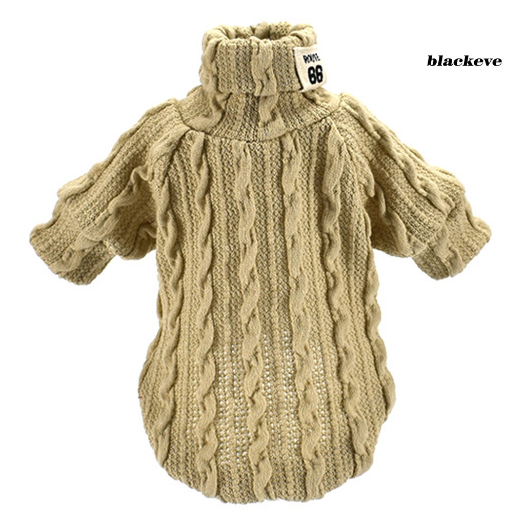 Áo kiểu dệt kim cổ lọ màu trơn thời trang thu đông đáng yêu dành cho thú cưng