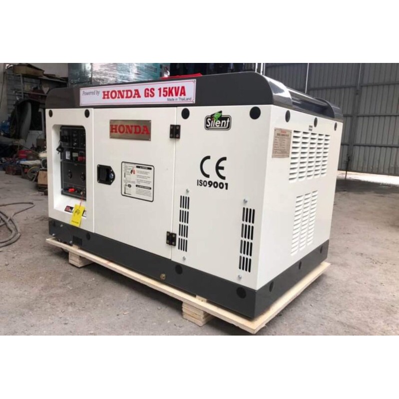 Máy phát điện Honda GS15kva 3pha chạy dầu cách âm