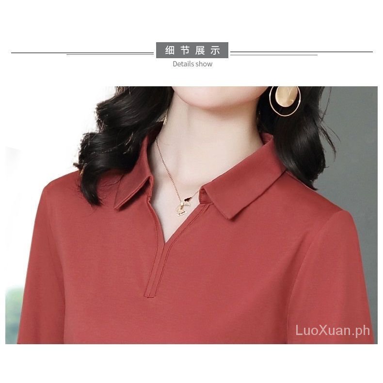 Áo Sơ Mi Tay Ngắn Dáng Rộng Thời Trang Cho Phụ Nữ Trung Niên