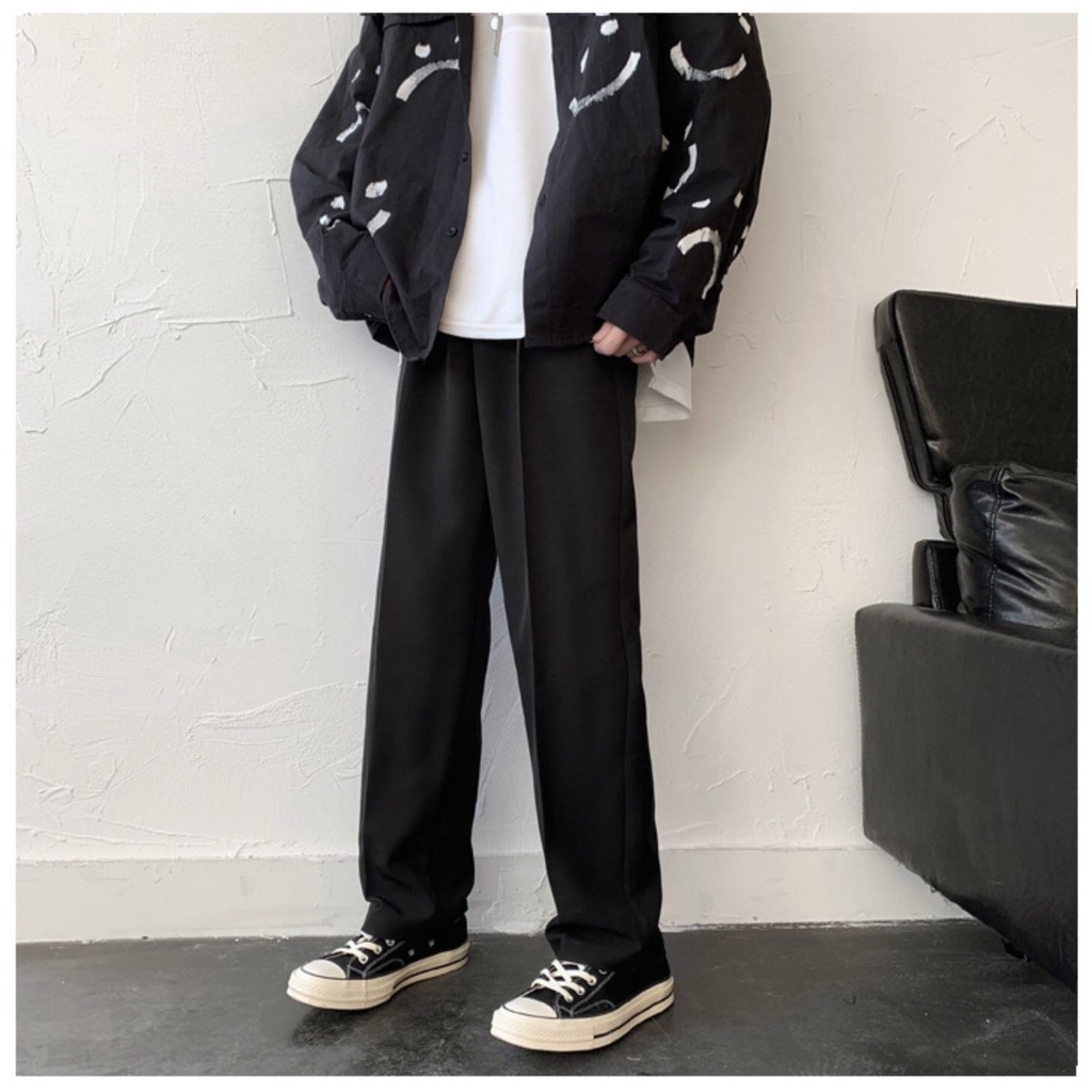 QUẦN DÀI ỐNG RỘNG DÁNG SUÔNG PHONG CÁCH HÀN QUỐC CHO NAM (có ảnh thật) | BigBuy360 - bigbuy360.vn