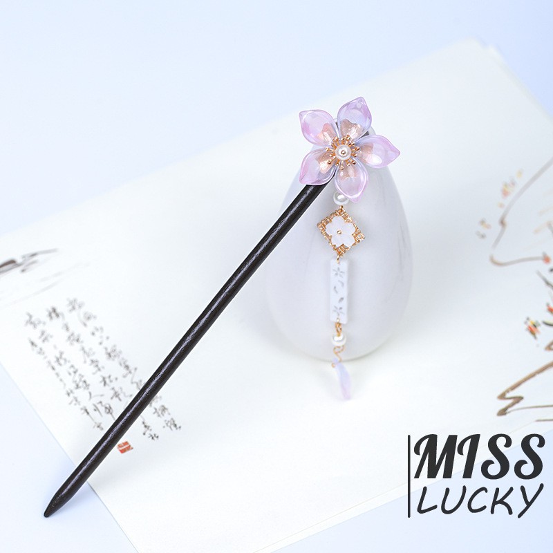 Trâm Cài Tóc Bằng Gỗ Phong Cách Cổ Điển Thanh Lịch