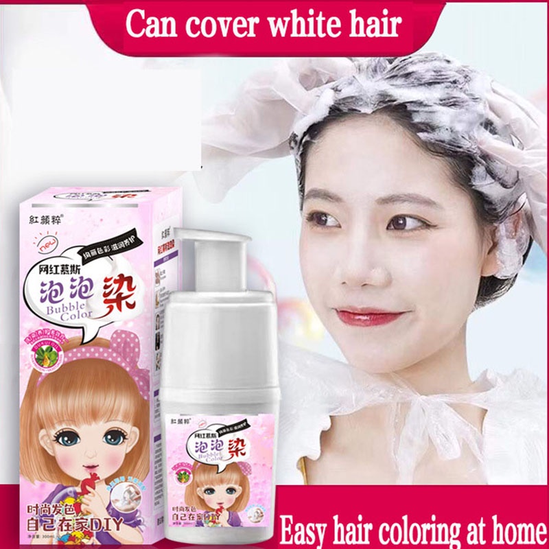 Dầu Gội Nhuộm Tóc Chuyên Nghiệp Màu Đen Lâu Trôi