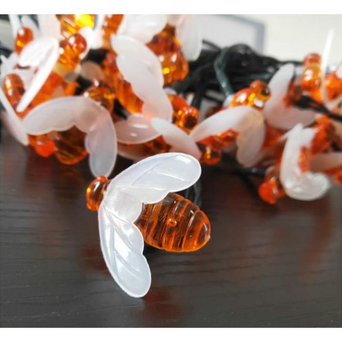 Dây đèn led đom đóm 7 mét 50 bóng, dây đèn trang trí ngoài trời, trong nhà