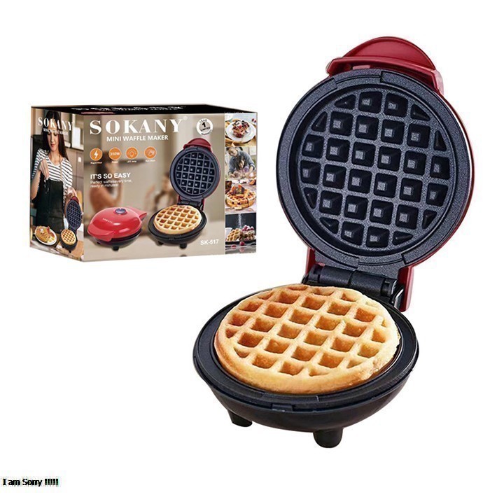 [Mã ELHADEV giảm 4% đơn 300K] Máy Làm Bánh Waffle , Bánh Tổ Ong Mini Sokany