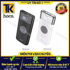 [Mã ELMS4 giảm 7% đơn 500K] Pin dự phòng HOCO 10.000MAH có LED - hỗ trợ Sạc nhanh QC 3.0 - Xạc Không dây