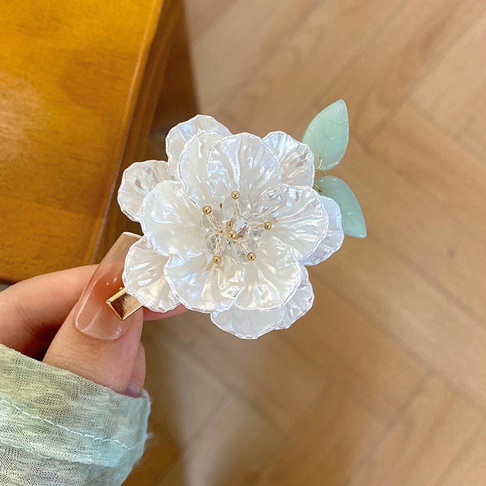 Kẹp Tóc Hình Hoa Trà Thanh Lịch WMES15H Cho Nữ