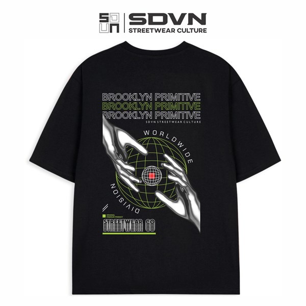 Áo Thun Unisex Nam Nữ Form rộng Local Brand SDVN WORLD WIDE
