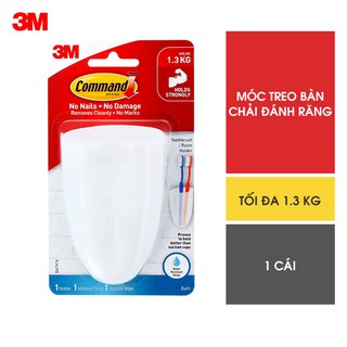 MÓC GIỮ BÀN CHẢI ĐÁNH RĂNG COMMAND 3M BATH16