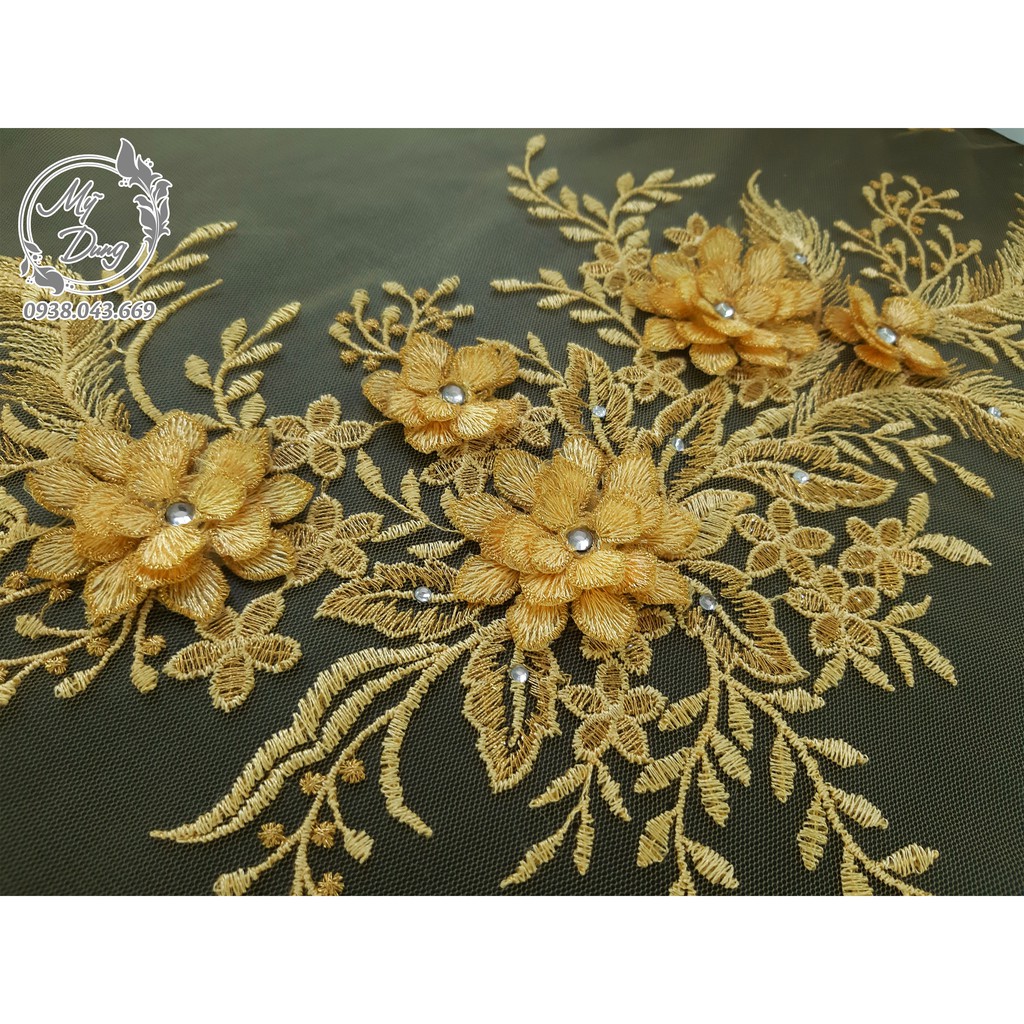 [Nhiều màu chọn lựa] Combo 4 Bông lưới 3D (phụ liệu may mặc) - MS 53