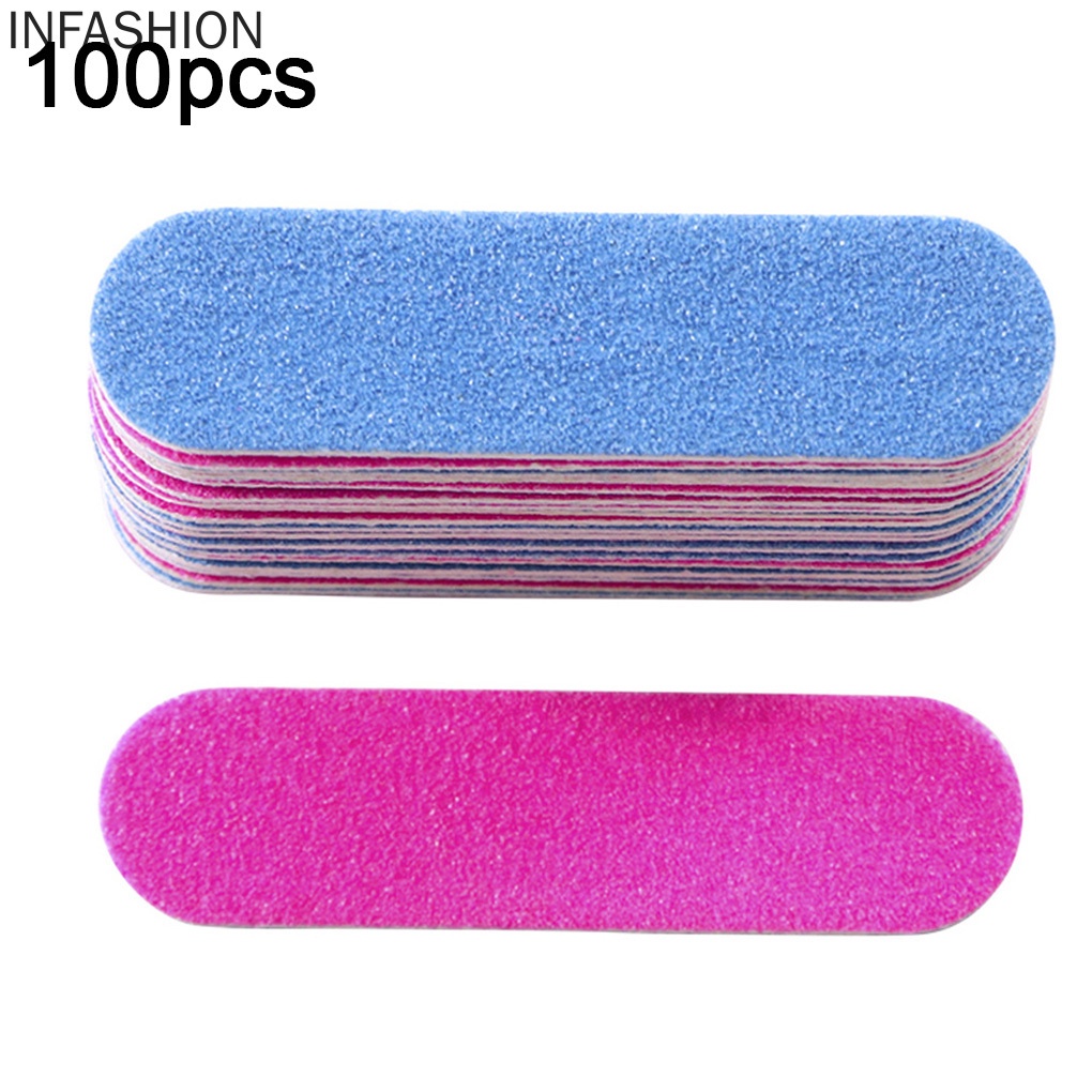 [Hàng mới về] 100 Cây dũa móng tay hai mặt chuyên nghiệp