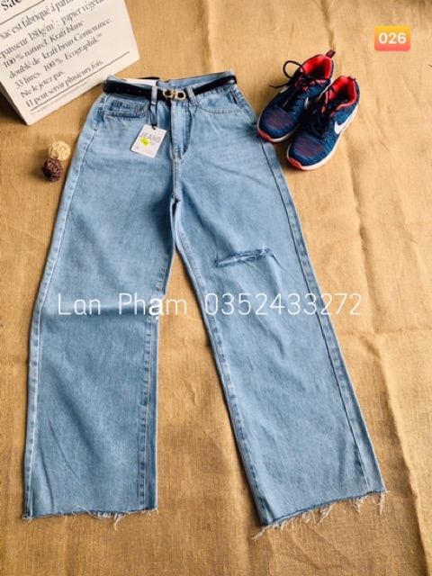 QUẦN JEAN XANH ỐNG RỘNG🎯mã 024 | BigBuy360 - bigbuy360.vn