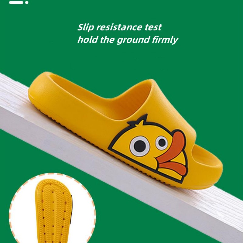 Dép Đi Trong Nhà Bằng EVA Nhẹ Không Trượt In Họa Tiết Vịt Hoạt Hình Dễ Thương Thời Trang Mùa Hè Cho Bé