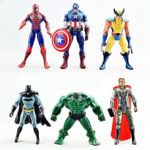 Bộ 6 mô hình nhân vật siêu anh hùng trong phim Avengers