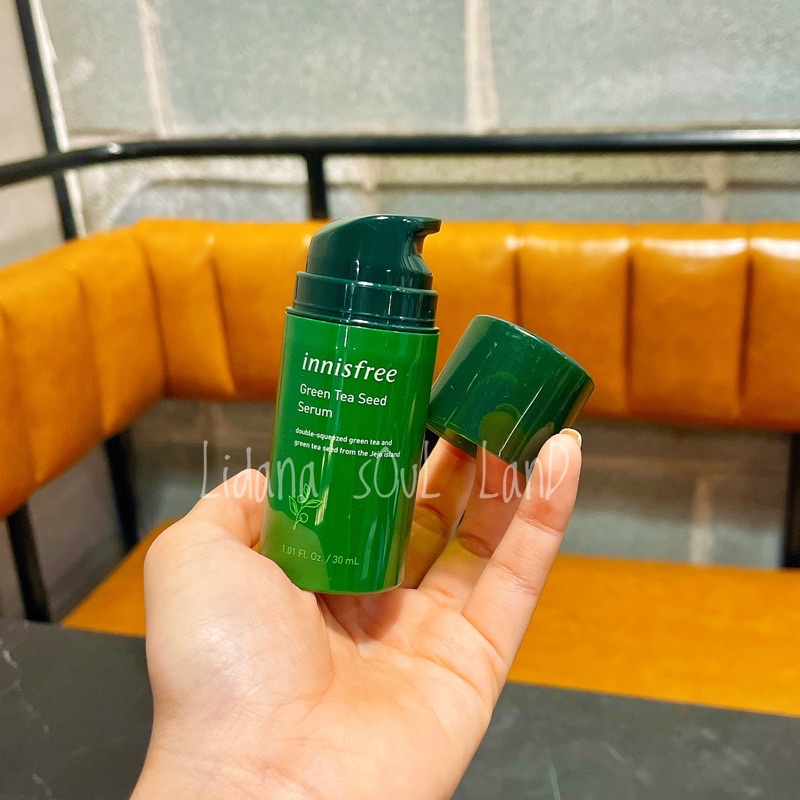Tinh chất serum trà xanh kiềm dầu, cấp nước sâu, giảm ngừa m:un Innisfree Green Tea Seed Hàn Quốc 30ml