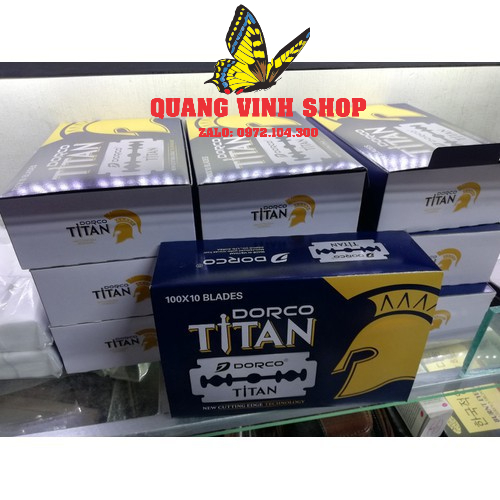Sét 10 hộp (1000 lưỡi) lam dorco titan