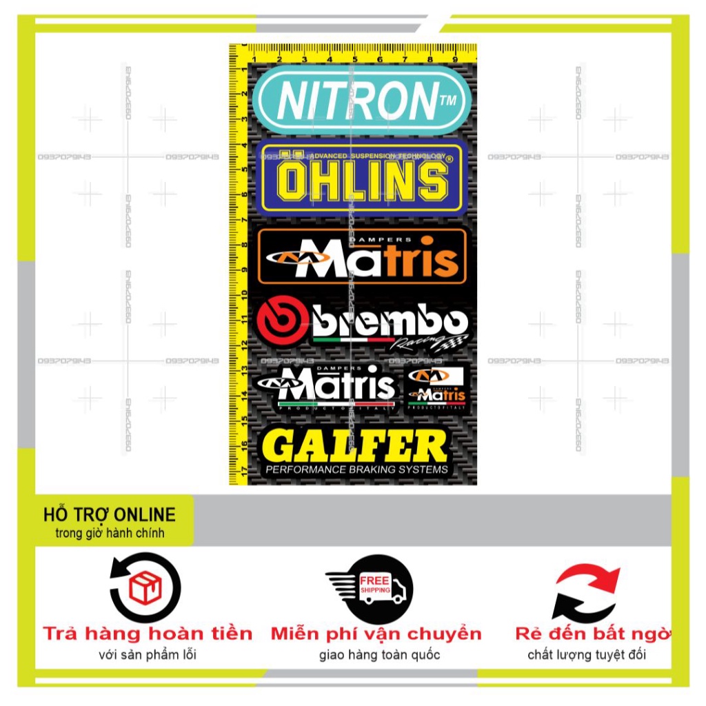 LOGO STICKER DÁN XE MÁY MINI M8 - SHINDECAL2