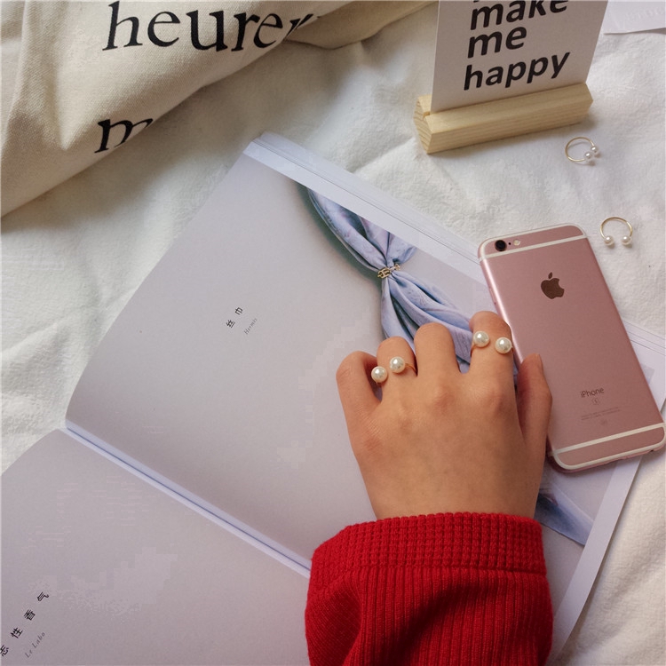 Vòng tay bằng bạc đính ngọc trai giả có thể điều chỉnh quyến rũ cho nữ