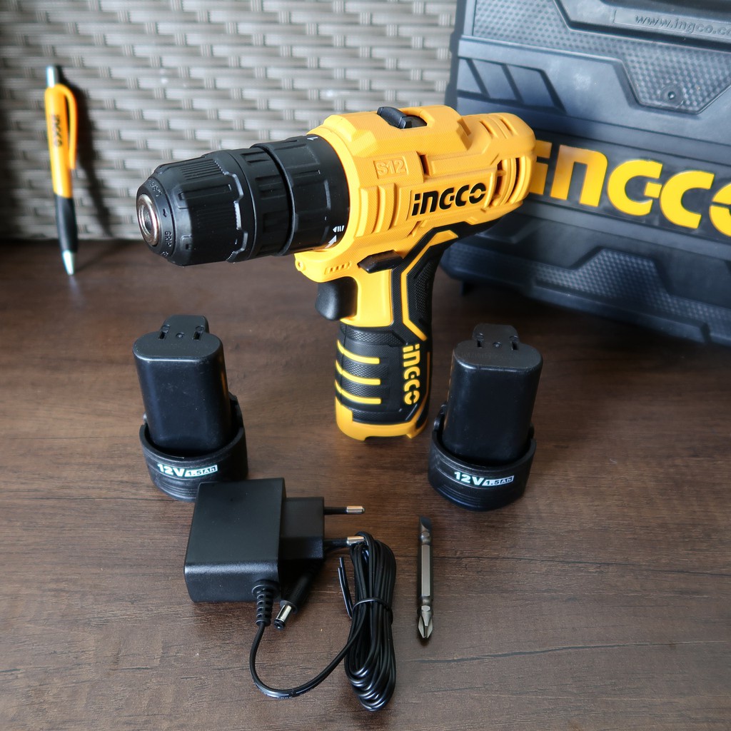 Máy Khoan Pin 12V INGCO CDLI12325 Kèm 2 Pin Và 1 Sạc