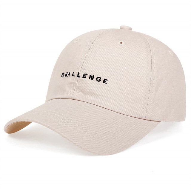 Mũ lưỡi trai HAZIN thêu chữ Challenge unisex phù hợp cho cả nam và nữ nhiều màu