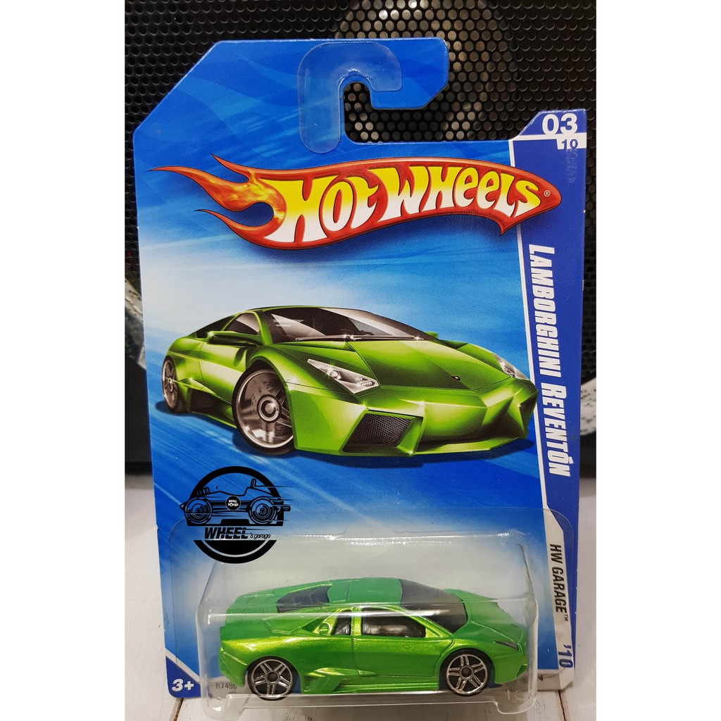 Xe mô hình đồ chơi Hotwheels cơ bản 1:64 - Lamborghini Reventon (xanh lá)