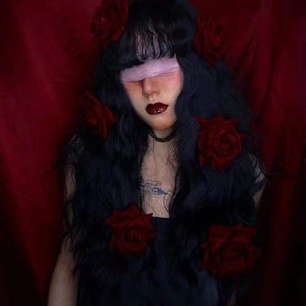 Kẹp Tóc Nữ Hình Hoa Hồng Lớn Phong Cách Punk Vintage