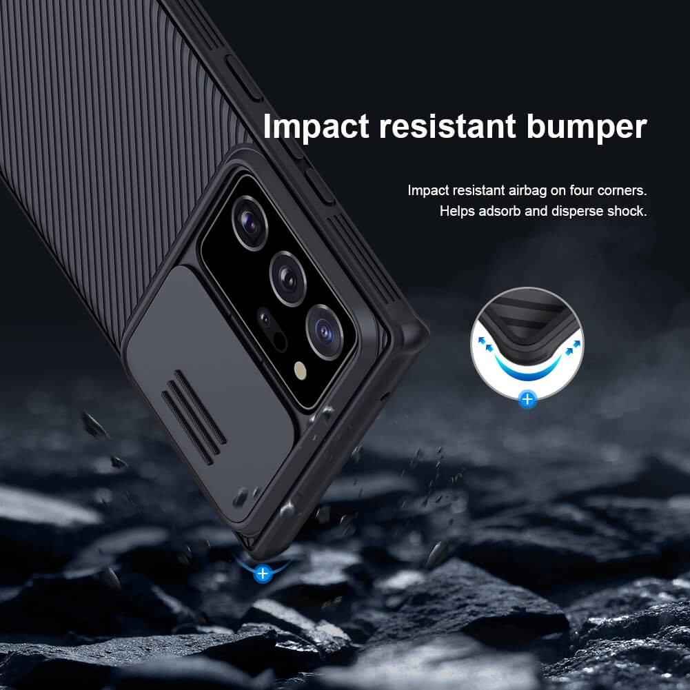 Ốp lưng bảo vệ camera cho Samsung Galaxy Note 20 Ultra dạng nắp trượt- Nillkin Camshield chính hãng