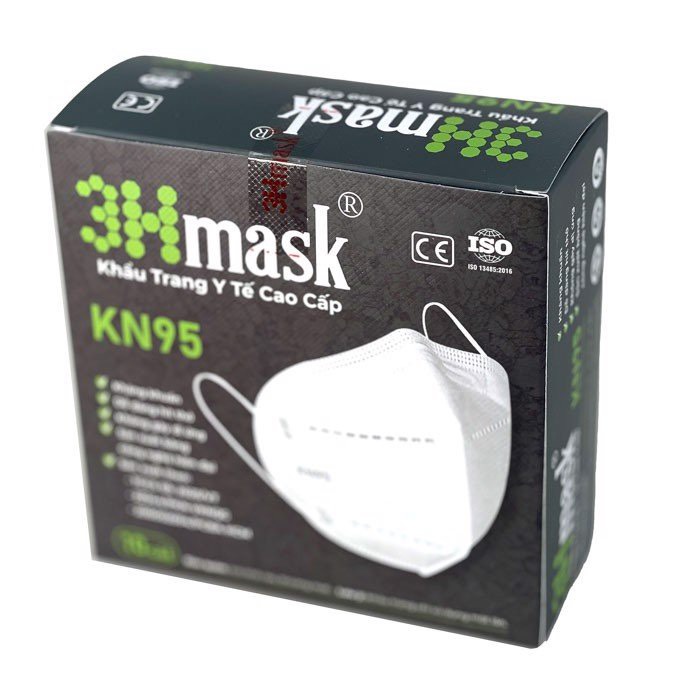 Hộp 10 cái Khẩu trang 3HMask KN95 - Bảo vệ tối đa sức khỏe của bạn