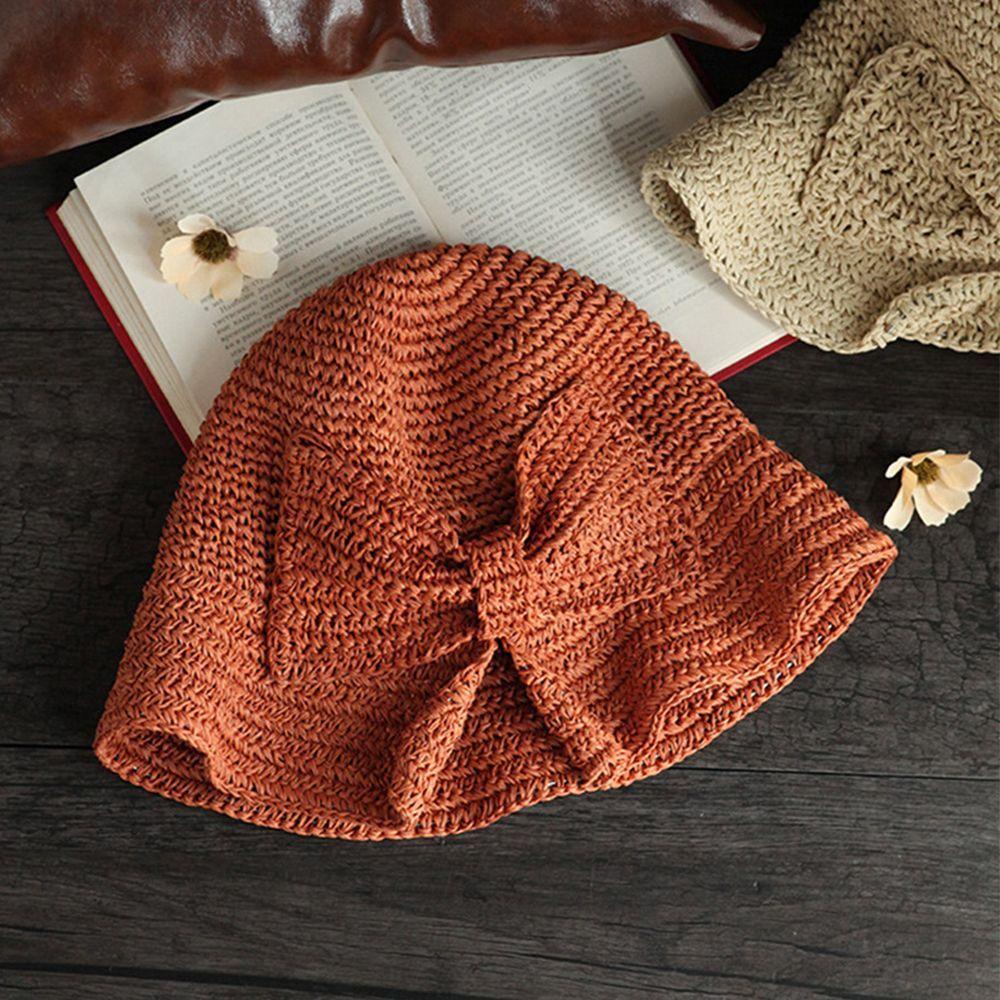 Mũ Rộng Vành Che Nắng Đính Nơ Thời Trang Mùa Hè