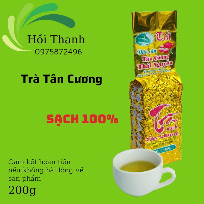 Trà ngon truyền thống hút chân không (200g), đặc sản Tân Cương Thái Nguyên,chè sạch không chất phụ gia