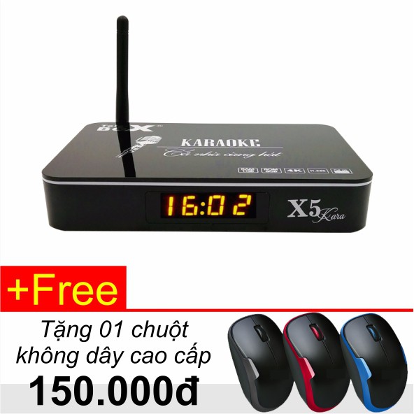 Hộp thông minh Telebox X5 Kara - Tặng chuột không dây cao cấp