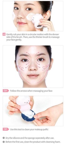 Cọ rửa mặt và massage Bạch Tuột