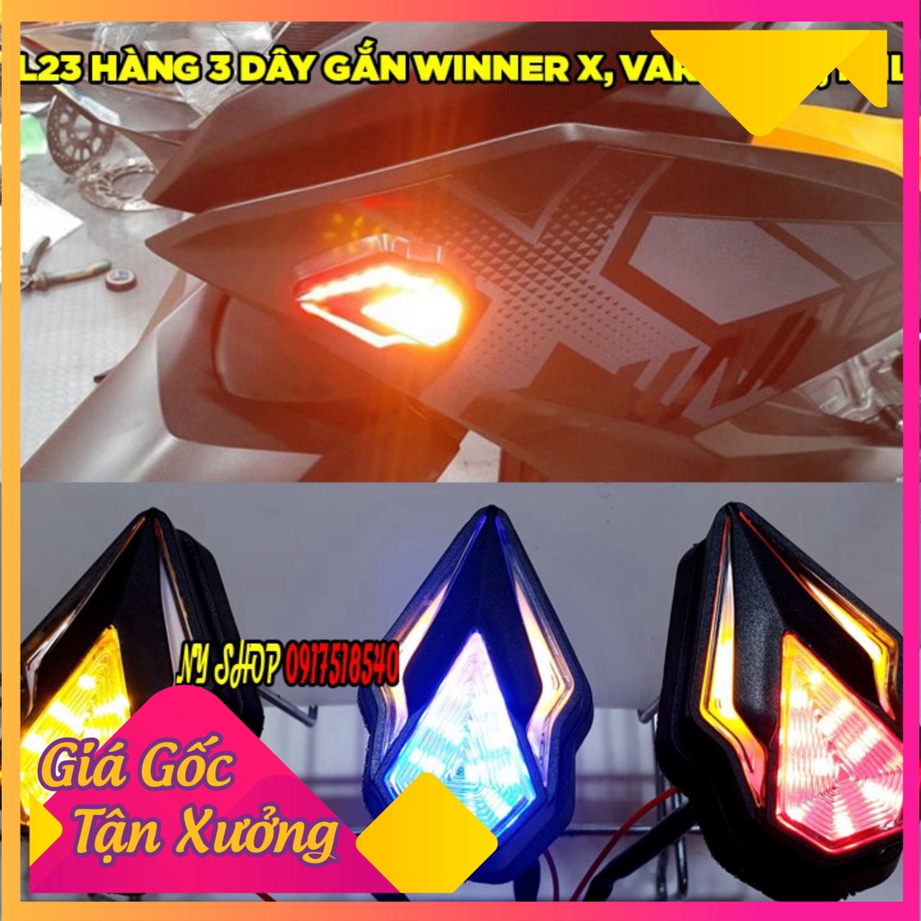 XI NHAN L23 SPIRIT GẮN CHO XE WINNER X , VARIO, PKL, PNL ( HÀNG 3 DÂY F1 )  (Ảnh Sp thật)