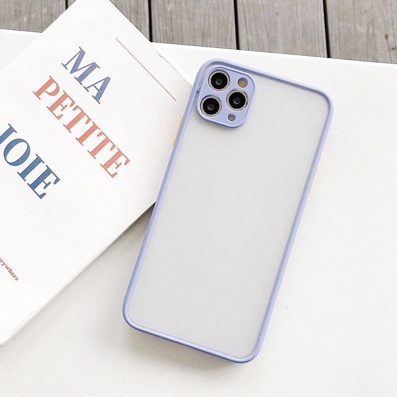 Ốp lưng iphone Nhám Mờ Viền Màu 6/6plus/6s/6splus/7/7plus/8/8plus/x/xs/11/12/13/14/pro/max/promax/plus/shin/case