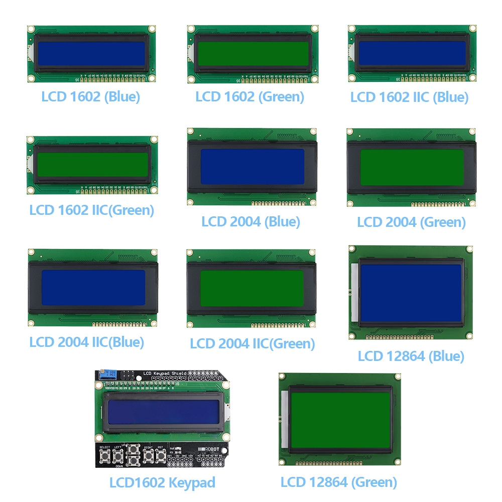 Mô Đun Màn Hình Lcd 1602 Lcd204 Iic/I2C dành cho Arduino Uno Mega 2560 Raspberry Pi