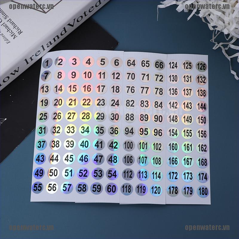 1 Tờ Đề Can Dán Móng Tay Hình Chữ Cái Và Số