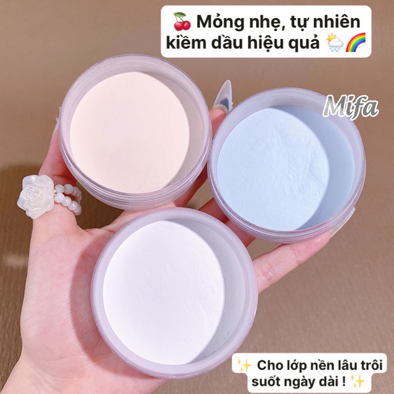 Phấn Phủ Dạng Bột XiXi Vỏ Trong Hồng Cherry Lâu Trôi Kiềm Dầu Che Khuyết Điểm