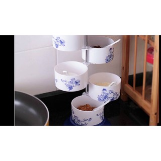 Kệ gia vị xoay 5 tầng