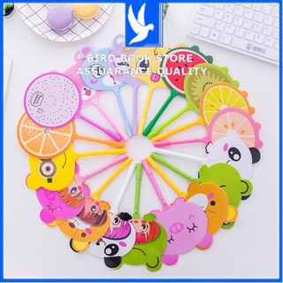 Bút kèm quạt icon cảm xúc và hình thú 💕𝑭𝒓𝒆𝒆𝒔𝒉𝒊𝒑💕 nhiều hình Bird Book