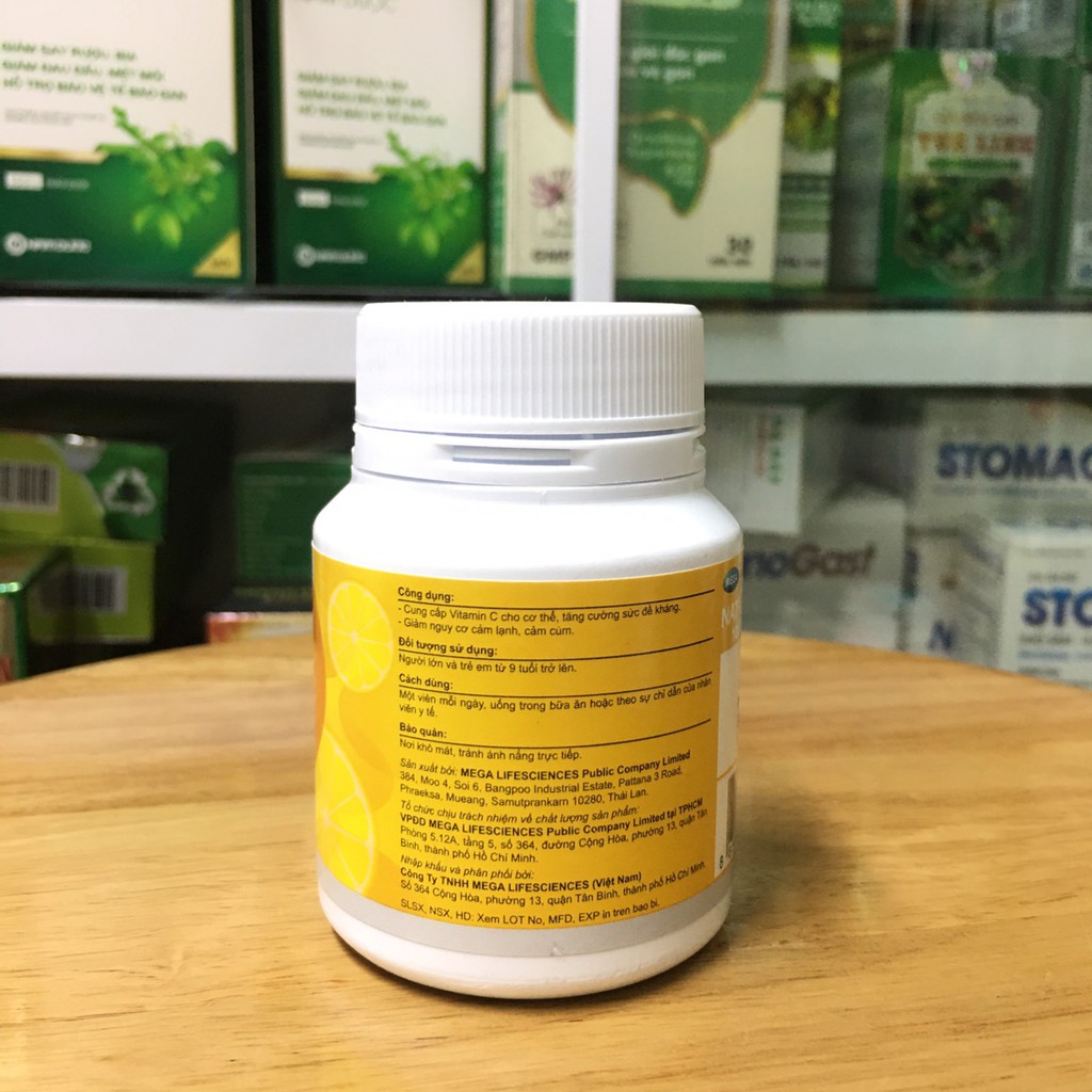 Viên bổ sung Vitamin C Nat C 1000 (30 viên/lọ) | Thế Giới Skin Care