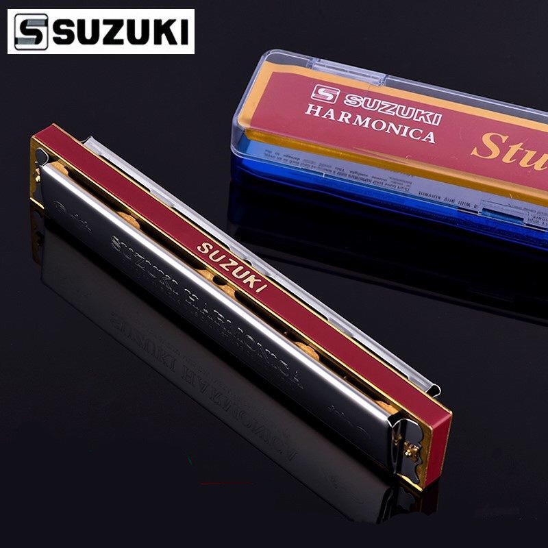 Kèn Harmonica tremolo Suzuki Study-24 Hamonica suzuki TONE Đô(C),TONE Đô Thăng(C#) VÀ TONE La(A) tặng khăn lau kèn