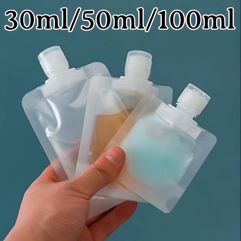 Túi 30ml/50ml/100ml Dùng Chiết Mỹ Phẩm Khi Đi Du Lịch